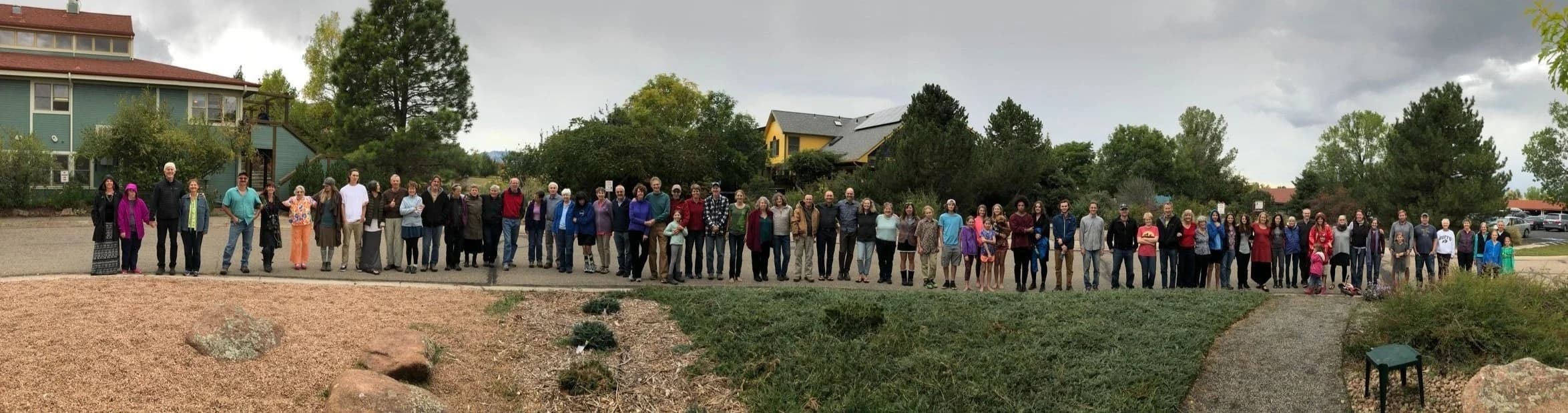 Nyland Cohousing farmland below the Flatirons